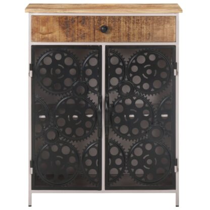 Sideboard 60x35x75 cm Raues Mangoholz & Eisen - Image 2