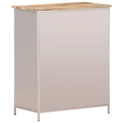 Sideboard 60x35x75 cm Raues Mangoholz & Eisen - Image 3