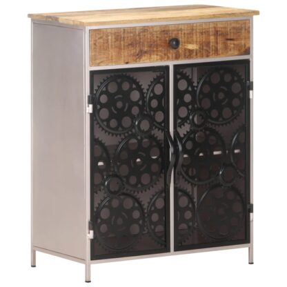 Sideboard 60x35x75 cm Raues Mangoholz & Eisen - Image 8