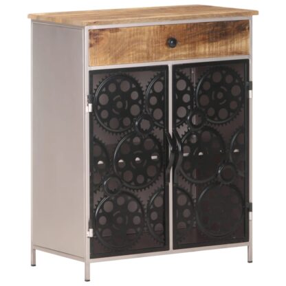 Sideboard 60x35x75 cm Raues Mangoholz & Eisen - Image 9