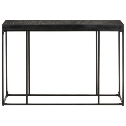 Konsolentisch Schwarz 110x35x76 cm Massivholz Akazie und Mango - Image 2