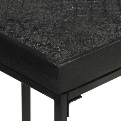 Konsolentisch Schwarz 110x35x76 cm Massivholz Akazie und Mango - Image 4