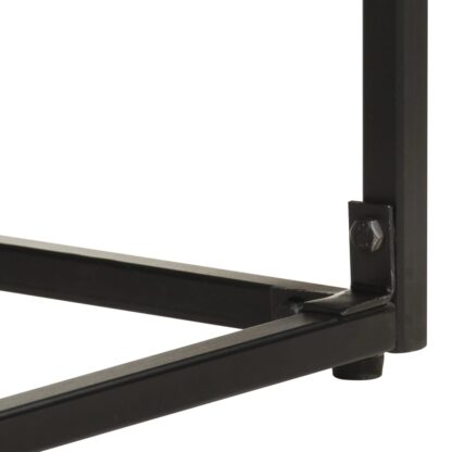 Konsolentisch Schwarz 110x35x76 cm Massivholz Akazie und Mango - Image 5