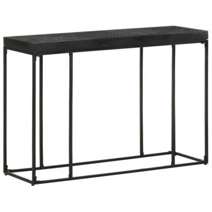 Konsolentisch Schwarz 110x35x76 cm Massivholz Akazie und Mango - Image 7