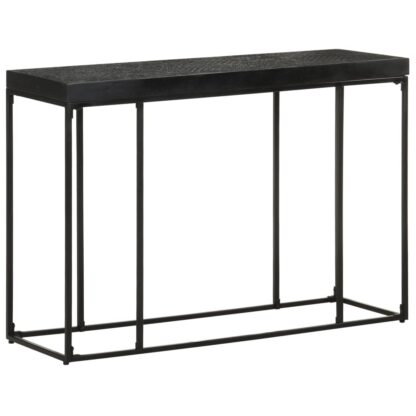 Konsolentisch Schwarz 110x35x76 cm Massivholz Akazie und Mango - Image 8