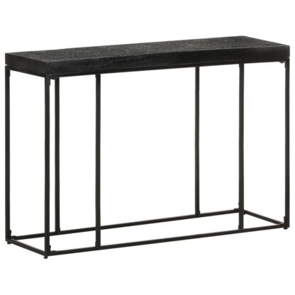 Konsolentisch Schwarz 110x35x76 cm Massivholz Akazie und Mango - Image 9