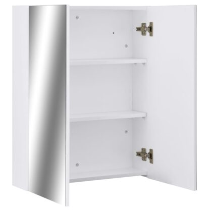 Bad-Spiegelschrank Weiß 60x15x75 cm MDF - Image 3