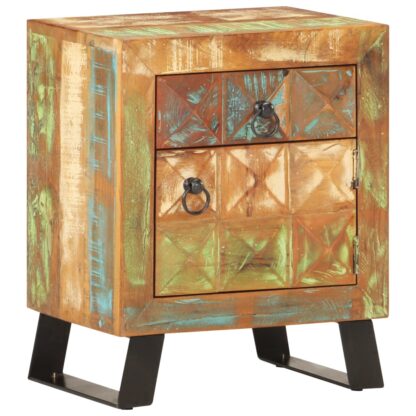 Nachttisch 40x30x50 cm Recyceltes Massivholz - Image 11