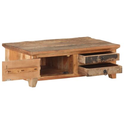 Couchtisch 90x50x31 cm Recyceltes Massivholz - Image 2