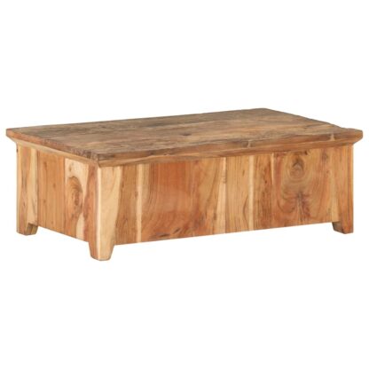 Couchtisch 90x50x31 cm Recyceltes Massivholz - Image 4