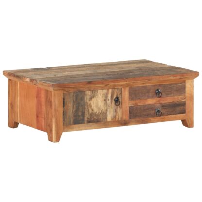 Couchtisch 90x50x31 cm Recyceltes Massivholz - Image 10