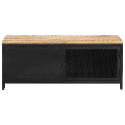 Couchtisch 90x50x37 cm Raues Mango-Massivholz - Image 2