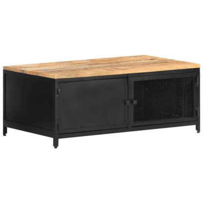 Couchtisch 90x50x37 cm Raues Mango-Massivholz - Image 11