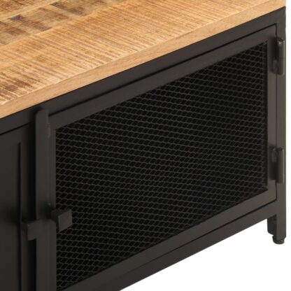 Couchtisch 90x50x37 cm Raues Mango-Massivholz - Image 5