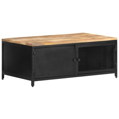 Couchtisch 90x50x37 cm Raues Mango-Massivholz - Image 10