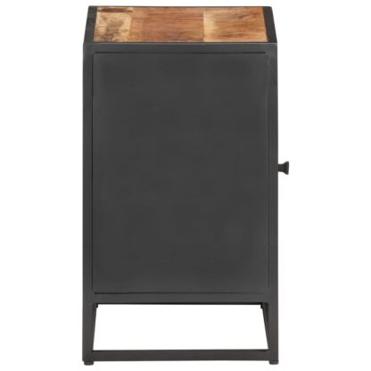 Nachttisch 40x30x50 cm Raues Mangoholz und Wiener Geflecht - Image 4
