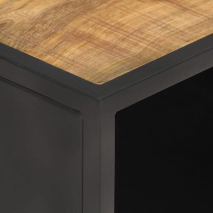 Couchtisch 90x50x35 cm Raues Mangoholz und Wiener Geflecht - Image 5