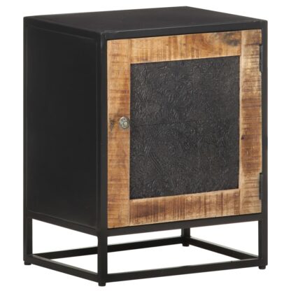 Nachttisch 40x30x50 cm Raues Mangoholz - Image 7