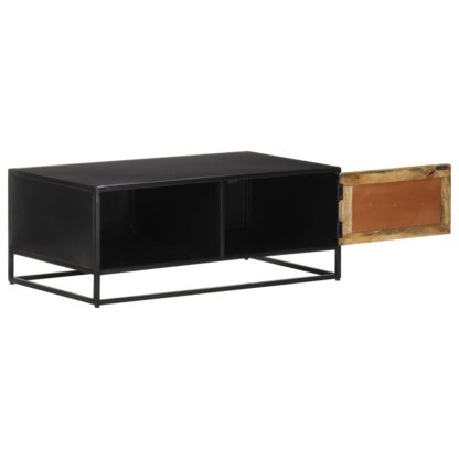 Couchtisch 90x50x35 cm Raues Mangoholz - Image 3