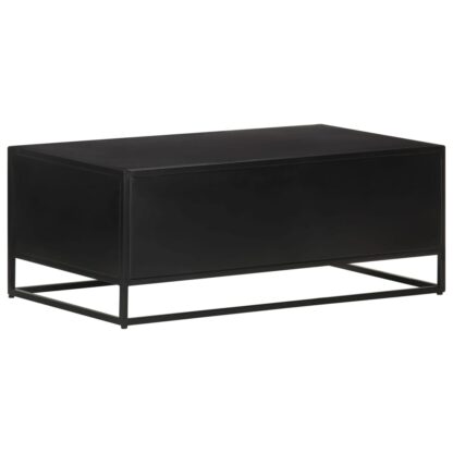 Couchtisch 90x50x35 cm Raues Mangoholz - Image 4