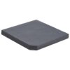 Sonnenschirm-Gewichtsplatte Schwarz Granit Quadratisch 25 kg