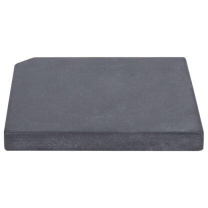 Sonnenschirm-Gewichtsplatte Schwarz Granit Quadratisch 25 kg - Image 2