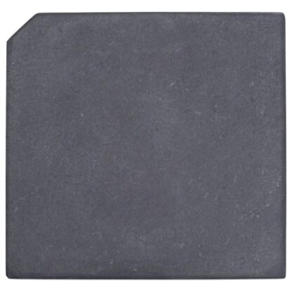 Sonnenschirm-Gewichtsplatte Schwarz Granit Quadratisch 25 kg - Image 3