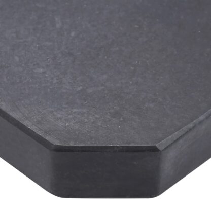 Sonnenschirm-Gewichtsplatte Schwarz Granit Quadratisch 25 kg - Image 4