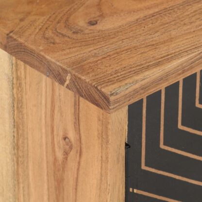 TV-Schrank 115x30x39 cm Massivholz Akazie - Image 7