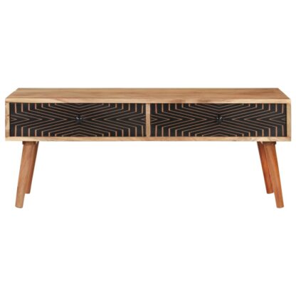 Couchtisch 100x50x39 cm Massivholz Akazie - Image 2