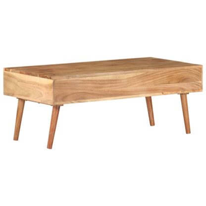 Couchtisch 100x50x39 cm Massivholz Akazie - Image 3