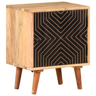 Nachttisch 40x30x50 cm Massivholz Akazie