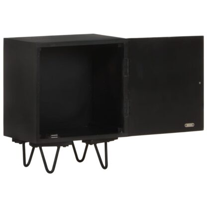 Nachttisch mit Messingfront 40x30x50 cm Massivholz Mango - Image 4