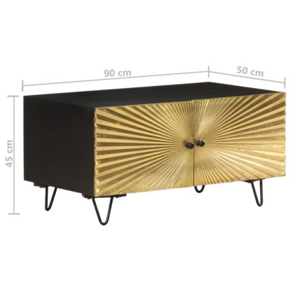 Couchtisch 90x50x45 cm Mango Massivholz - Image 7