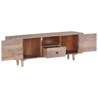 TV-Schrank 118x30x40 cm Akazie Massivholz - Image 2