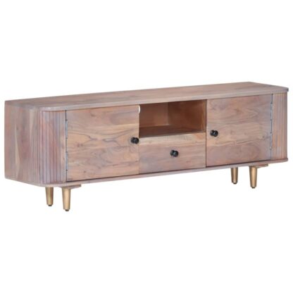 TV-Schrank 118x30x40 cm Akazie Massivholz - Image 11
