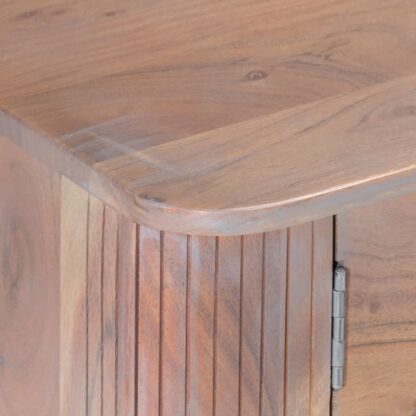 TV-Schrank 118x30x40 cm Akazie Massivholz - Image 8