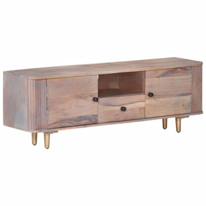 TV-Schrank 118x30x40 cm Akazie Massivholz - Image 10