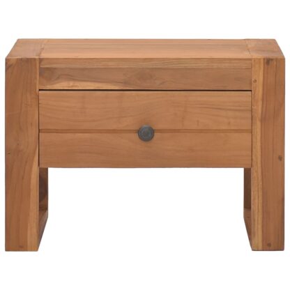 Nachttisch 50x30x35 cm Teak Massivholz - Image 3