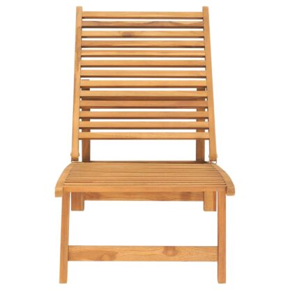 Sonnenliege Massivholz Teak - Image 2