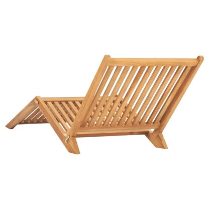 Sonnenliege Massivholz Teak - Image 3