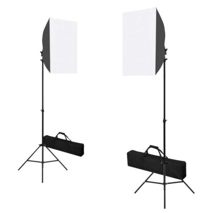 Fotostudio-Set mit Leuchten, Hintergrundsystem und Reflektor - Image 4