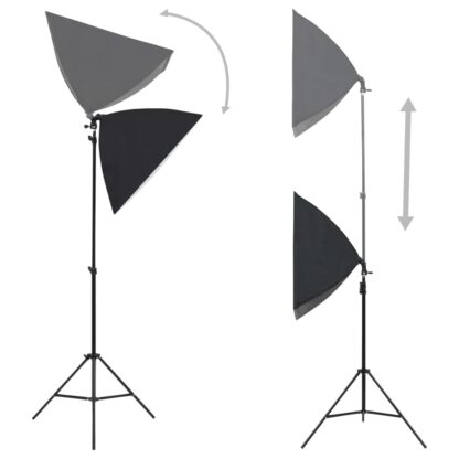 Fotostudio-Set mit Leuchten, Hintergrundsystem und Reflektor - Image 5