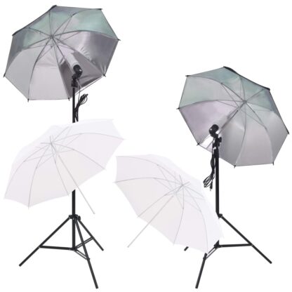 Fotostudio-Set Softbox-Lampen, Schirm, Hintergrund, Reflektor - Image 2