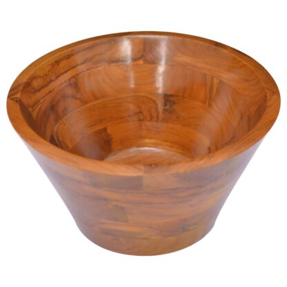Waschbecken Massivholz Teak Φ40x20 cm - Image 3