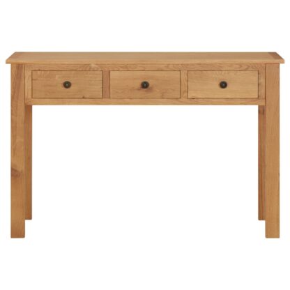 Schminktisch 110x40x75 cm Massivholz Eiche - Image 2