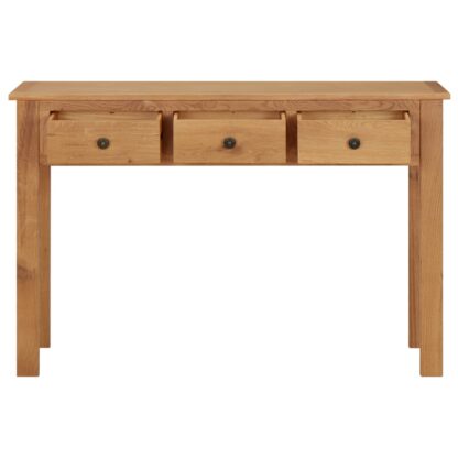 Schminktisch 110x40x75 cm Massivholz Eiche - Image 3