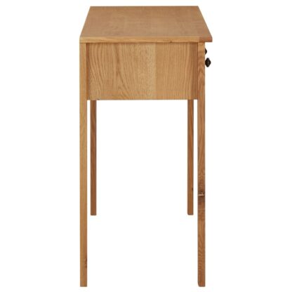 Schminktisch 110x40x75 cm Massivholz Eiche - Image 4