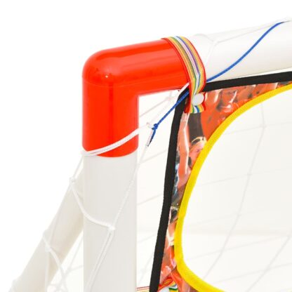 Fußballtor-Set mit Torwand 120x51x77,5 cm - Image 7