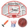 5-tlg. Basketball-Set zur Wandmontage 66x44,5 cm